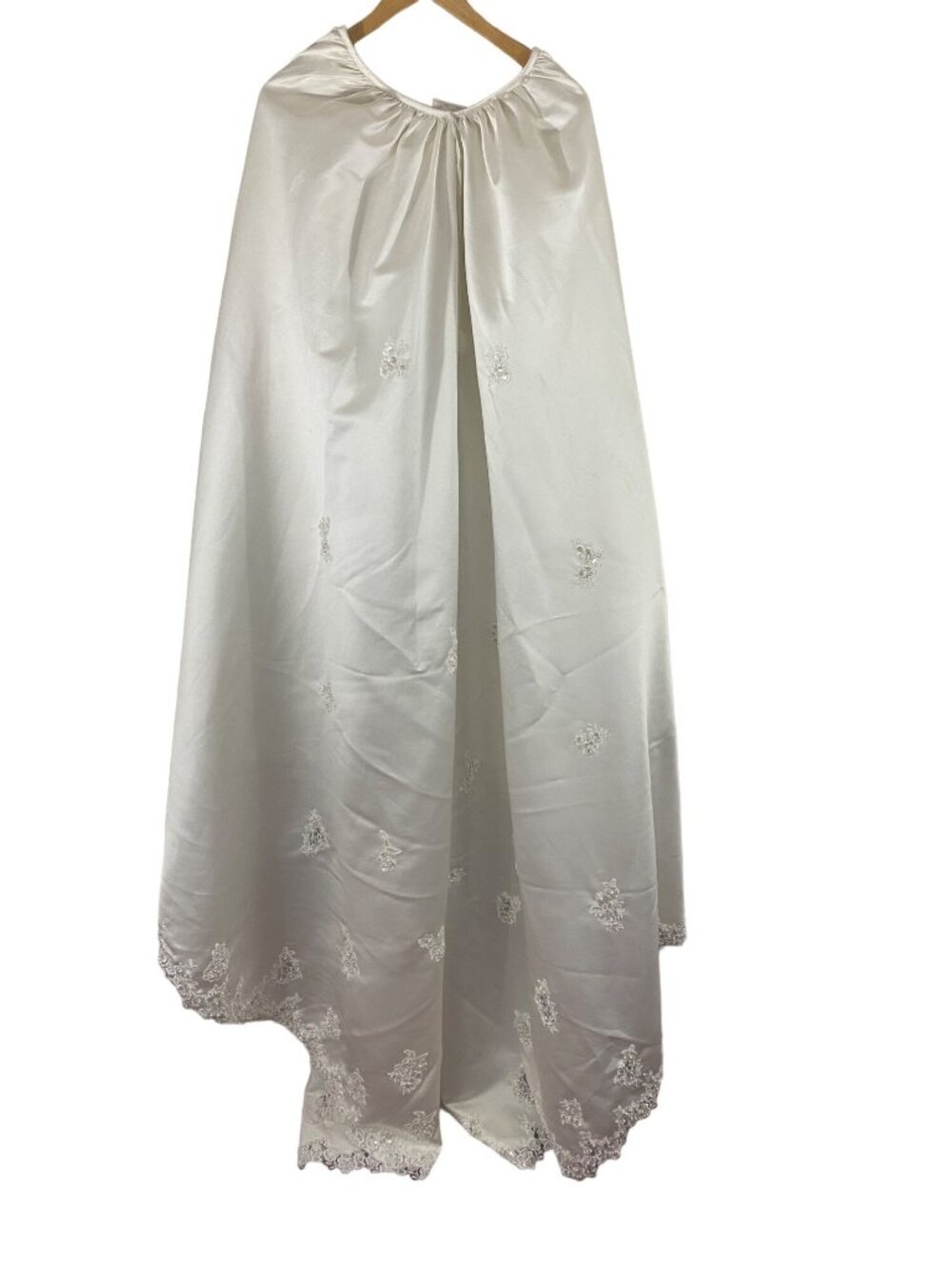 Vintage Venus Detachable Ivory Embellished Satin Wedding Train ONLY